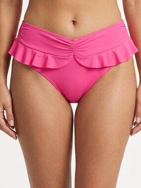 Time and Tru Plus Size Bikini Bottom 3X 24W-26W Pink Swim NWOT